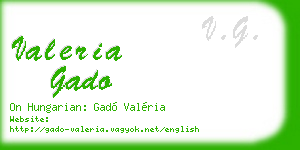 valeria gado business card