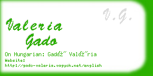 valeria gado business card